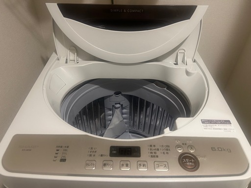 ［引渡決定］全自動電気洗濯機　ES-GE 6E