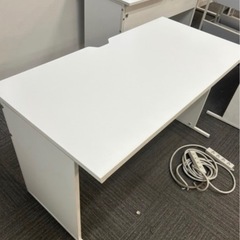 お取引終了　ワークデスクⅡ GZWD2-1260WH アールエフヤマカワ 🤍美品🪄デスクワゴンセットの画像
