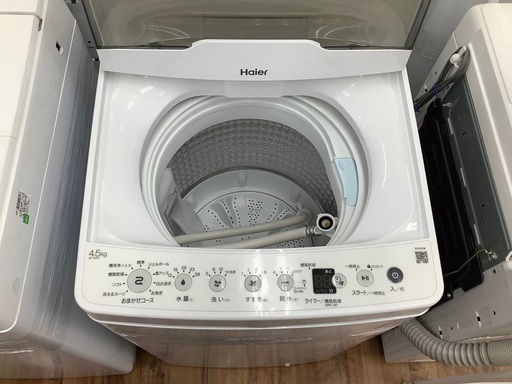 全自動洗濯機　HAIER 4.5kg JW-HS45C 2025年製