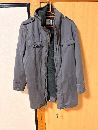 グレー フード付き ミリタリージャケット