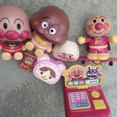 アンパンマン　おしゃべりハンバーガー屋さん、ソフビ、レジ等の画像