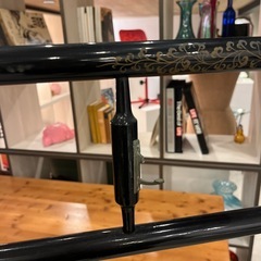 古道具　当時物　無垢材　木製　衣紋掛け　衣桁　着物掛けの画像