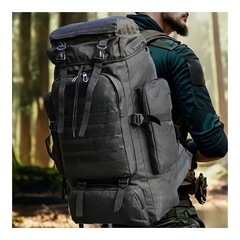 新品 バックパック リュック ザック 大容量 80L ブラック  高規格オックスフォード生地  登山 アウトドア 旅行 キャンプ 防災の画像