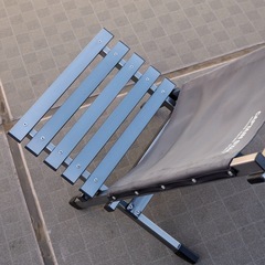 【受渡予定者あり】キャプテンスタッグ ロースタイル アルミフラット チェアの画像