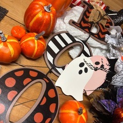 ハロウィンのディスプレイセットの画像
