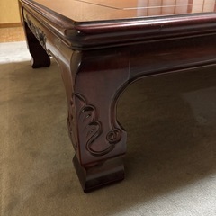 無料　座卓　ローテーブル③カリン色　の画像