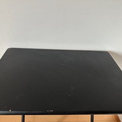 折りたたみ式「テーブル＆チェアセット」コンパクト収納／ちょい使いに便利の画像