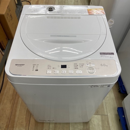 SHARP 6.0kg全自動洗濯機【リサイクルフカツ岡崎倉庫店】260117SM-27