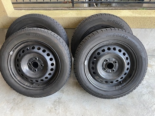 中古スタッドレスセット 185/ 60R15 バリ山 □15×5.5J 100 (猫氏) 桑名