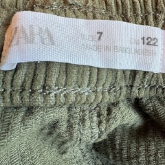 ZARA kids     コーデュロイ 122cm 7歳 カーキ色の画像