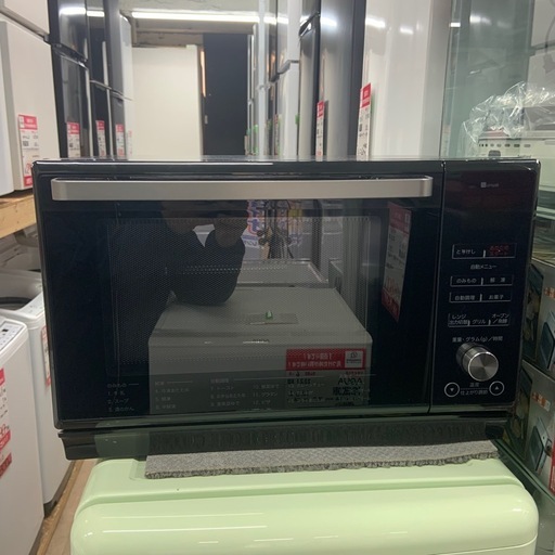 2025年 保証付 ニトリ 25L フラットオーブンレンジ ET-626A BK ニトリ フラットオーブンレンジ( 2025年製　ニトリ　オーブンレンジ　ET-626A_BK