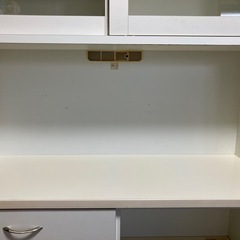 レンジボード 食器棚 ホワイト 白 大型の画像