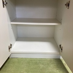 レンジボード 食器棚 ホワイト 白 大型の画像