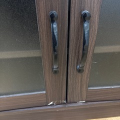 【ジャングル深井店】★ レンジ台 茶 家具 収納家具 簡易クリーニング済 堺市 深井 【FU3320】の画像