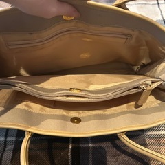 ベージュ バッグ ビジネス 25cm×40cmの画像