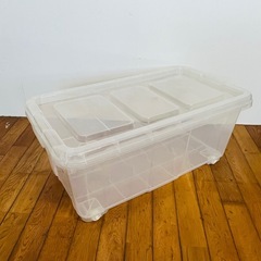 フタ式コロ付衣装ケース　押入れ用深型　トップバリュー　TOPVALUの画像