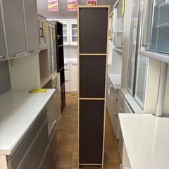 【ジャングル深井店】★スキマラック 茶  家具 収納家具 簡易クリーニング済 堺市 深井 【FU3321】の画像
