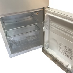 MAXZEN 2ドア冷蔵庫（冷凍・冷蔵） 型番：JR087ML01WHの画像