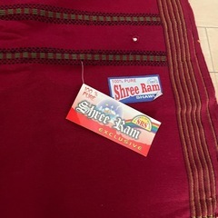 未使用品　インド ウール　大判生地　の画像