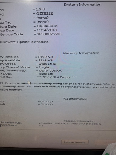 DELL PC OS無し