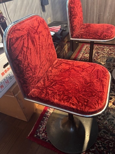ラウンジ家具一式 ソファ＋回転チェア5脚＋テーブル3台 セット スナック 店舗/応接