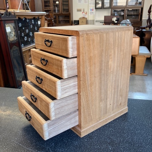 K2601-523 府中家具 総桐 桐箪笥 タンス 小物入れ 引き出し 5段