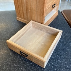 K2601-523 府中家具 総桐 桐箪笥 タンス 小物入れ 引き出し 5段 アンティーク 和家具 キズ汚れ有りの画像