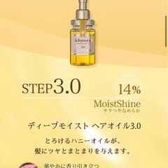 &honey アンドハニー　ディープモイスト ヘアオイル3.0 100ml 100%モロッカンオーガニックオイル　の画像