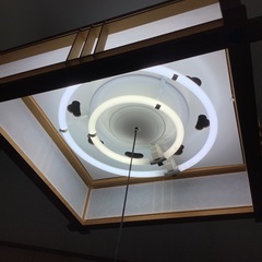 National　和風木製ペンダントライトの画像