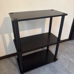 キッチン　棚　事務棚　収納　黒の画像