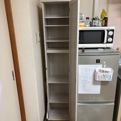 収納つき全身鏡の画像