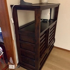 ダークブラウンシェルフの画像