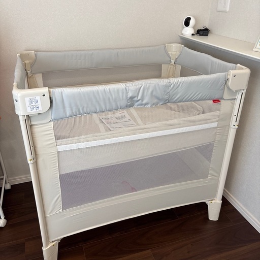 Aprica ココネルエアープラス ベビーベッド グレー (ゆう) 黒田の