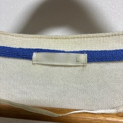 【GU】ジーユー カーディガン ボーダー【L】の画像