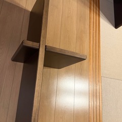 ダークブラウン 座卓　組立式　家庭画報購入品の画像