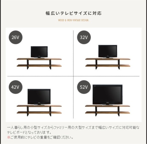 ヴィンテージウッドTVボード Lewis〔ルイス〕 150cm幅