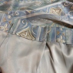 カーテン　ブルーの画像