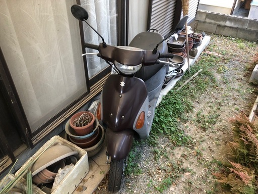 不動車　原付　スズキ レッツ4 50cc