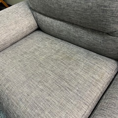 ジャングルジャングル貝塚店　ソファー　布　グレー　2人掛け　中古　リユース　貝塚市　二色浜の画像