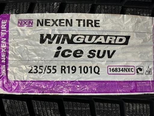 【組込済　未使用品】235/55R19スタッドレス4本セット 