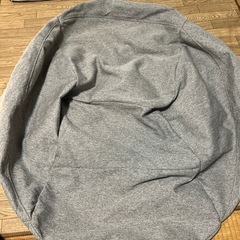 ソファあげます【付属品完備】無印良品 空気でつくるソファ（グレー）ポンプ付きの画像