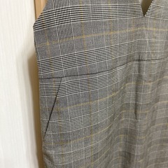 グレンチェック ジャンパースカートの画像