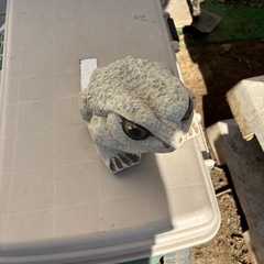 カエル置物　大小2個の画像