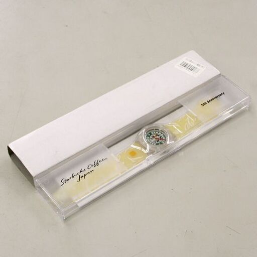 ジャンク 不動 外装美品 Starbucks Coffee Japan 5th Anniversary クオーツ式腕時計 Swatch ケース付 札幌市 清田区 平岡