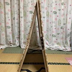 【近隣配送無料】シングル・桐すのこベッド（二つ折り式）の画像