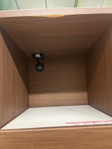 ジャングルジャングル貝塚店　レンジ台　レンジラック　キッチン収納　ニトリ　ブラウン　木目　中古　リユース　貝塚市　二色浜