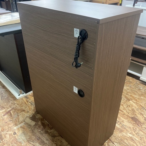 ジャングルジャングル貝塚店　レンジ台　レンジラック　キッチン収納　ニトリ　ブラウン　木目　中古　リユース　貝塚市　二色浜