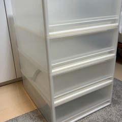 無印良品　ポリプロピレンクローゼットケース小 ×4個の画像