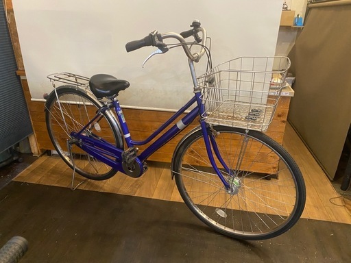 大きめカゴ】27インチ自転車内装3速LEDオートライト (猫の手堂Cycle