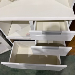 食器棚　キッチンボード　白　ホワイト　家具　キッチン収納の画像